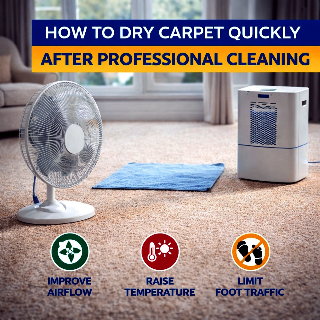 How to Dry Carpet Quickly After Professional Cleaning