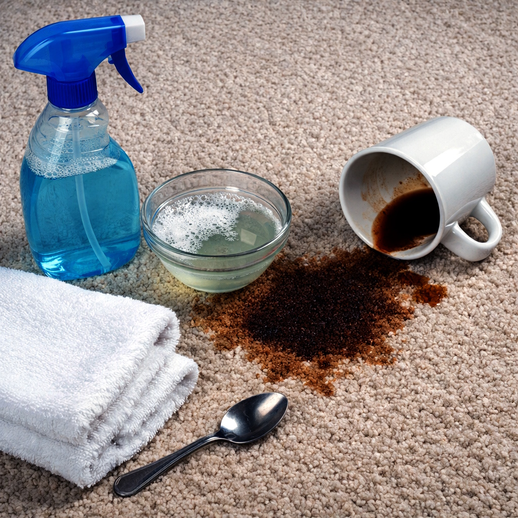 How to Remove Coffee Stains from Carpet